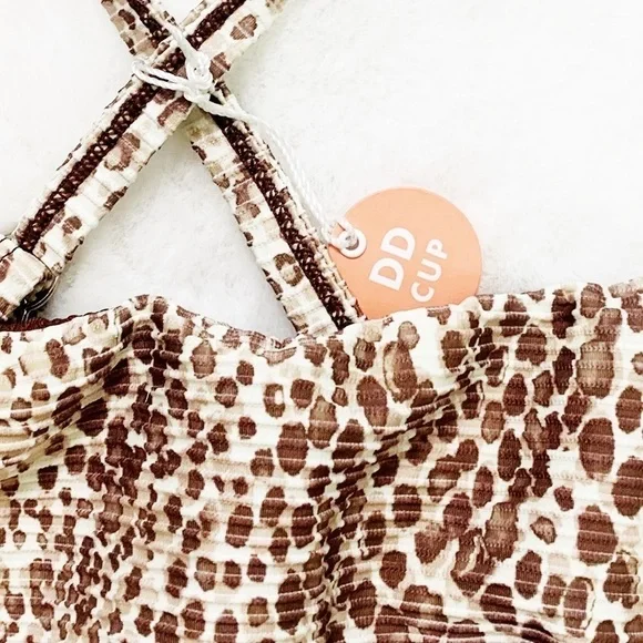 NWT Seafolly DD Serpentine Snakeskin Print Bikini Top - Picture 7 of 8